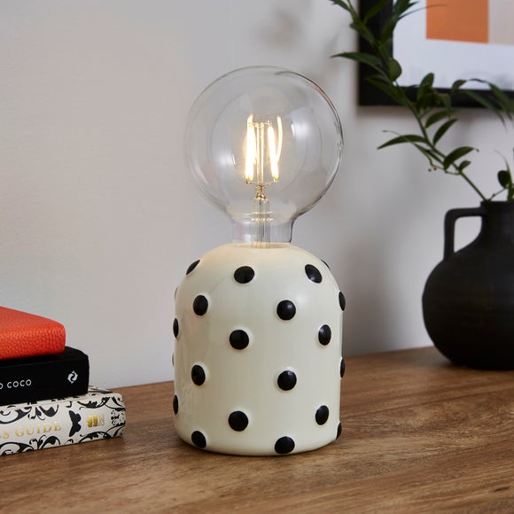 Polka Dot Bulb Holder LED Table Lamp