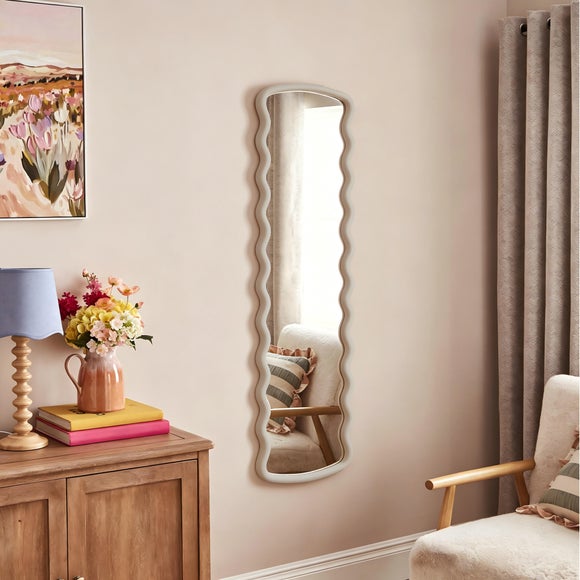 Cleo Wiggle Rectangle Full Length Wall Mirror