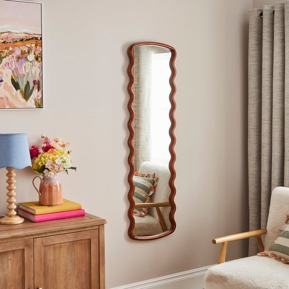 Cleo Wiggle Rectangle Full Length Wall Mirror