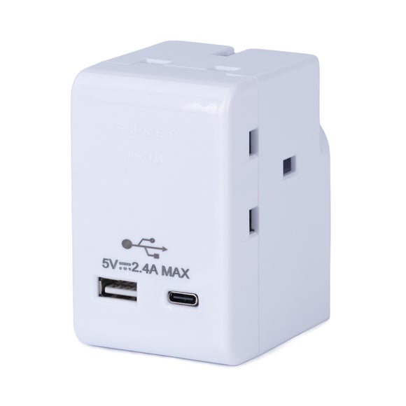 View Status 3 Adaptor With Usb A & Usb C View Status 3 Adaptor With Usb A & Usb C