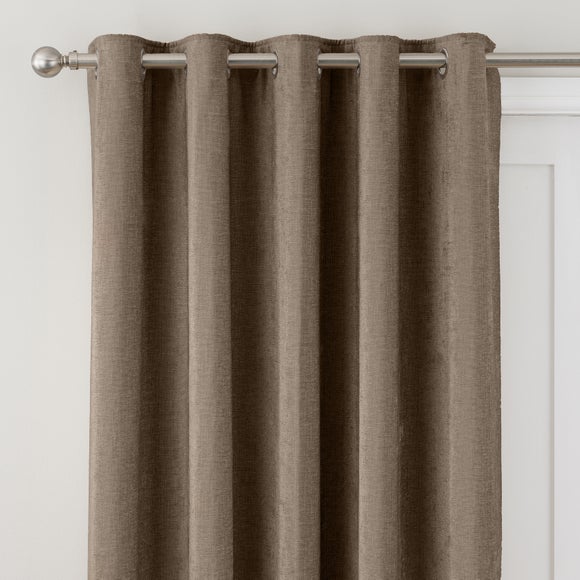 Chenille Thermal Eyelet Door Curtain