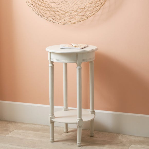 Return - Pacific Heritage Round Side Table, Painted Pine