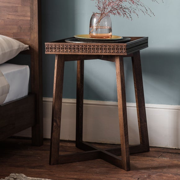 Return - Baytown Retreat Bedside Table, Dark Wood