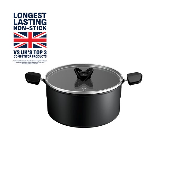 View Tefal Titanium Excellence Plus 24cm Stew Pot View Tefal Titanium Excellence Plus 24cm Stew Pot