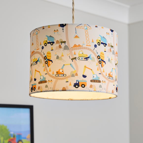 Trucks and Diggers Easy Fit Lamp Shade