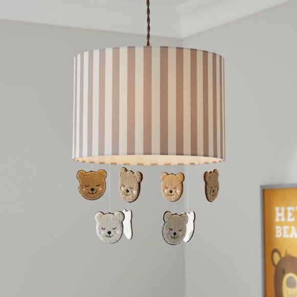 Teddy Stripe Easy Fit Mobile Lamp Shade