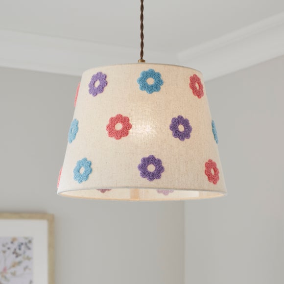 Floral Applique Easy Fit Lamp Shade