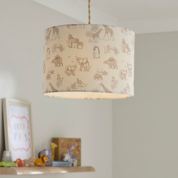 Sketched Animals Easy Fit Lamp Shade