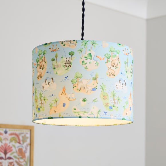 Adventure Map Easy Fit Lamp Shade