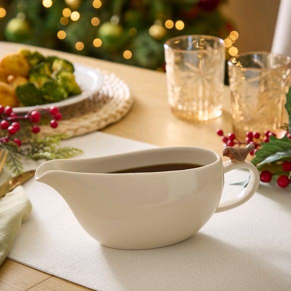 Christmas Robin Gravy Jug