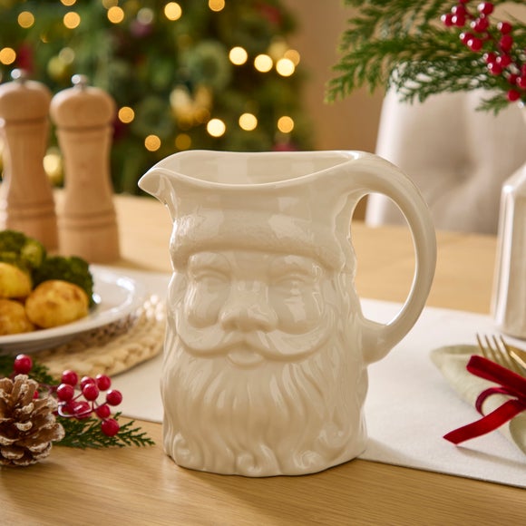Monochrome 3D Santa Jug