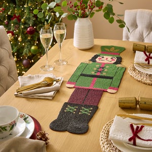 Beaded Nutcracker Table Runner