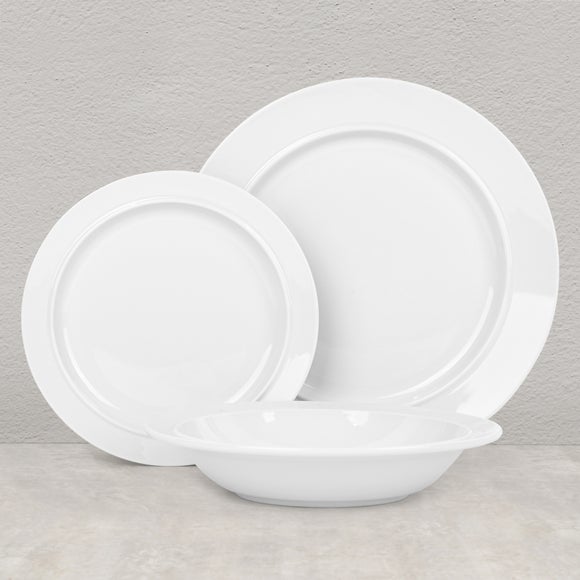 Whiteware 12 Piece Modern Dinner Set