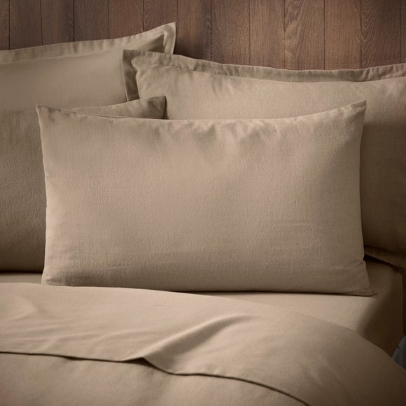 Soft & Cosy Luxury 100% Brushed Cotton Standard Pillowcase Pair