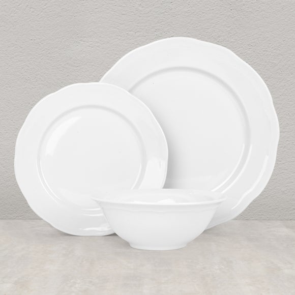 Whiteware 12 Piece Vintage Charm Dinner Set