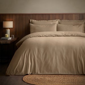Soft & Cosy Luxury 100 Brushed Cotton Duvet Cover & Pillowcase Set