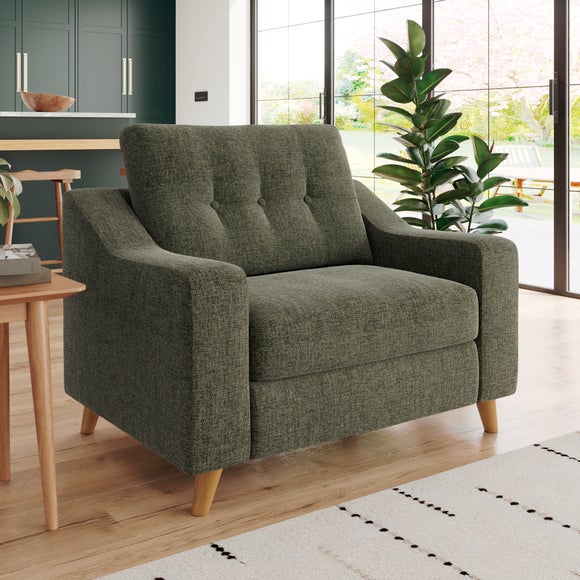 Baxter II Soft Texture Chenille Snuggle Chair