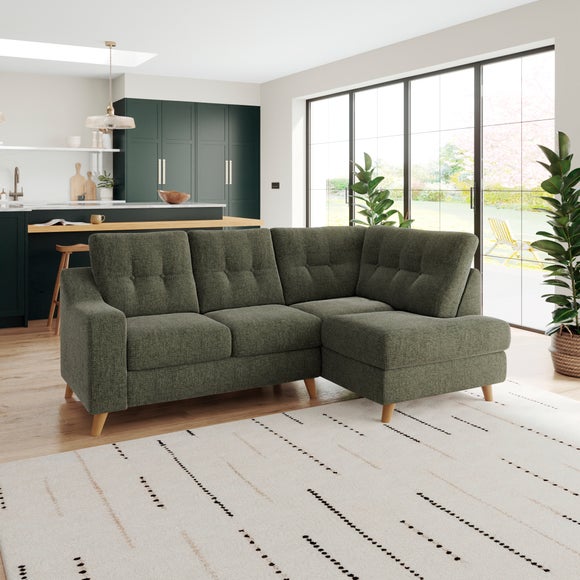 Baxter II Chenille Soft Texture Corner Chaise Sofa
