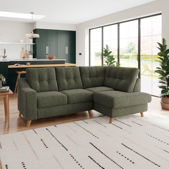 Baxter II Chenille Soft Texture Corner Chaise Sofa