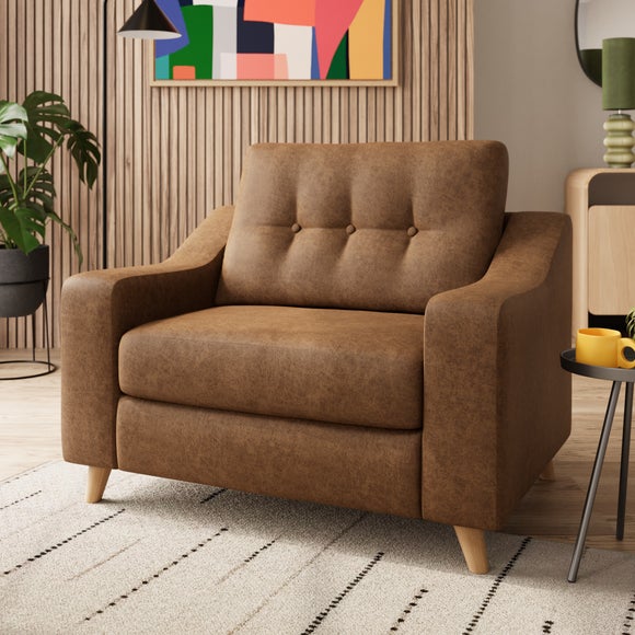 Baxter II Arizona Faux Leather Snuggle Chair