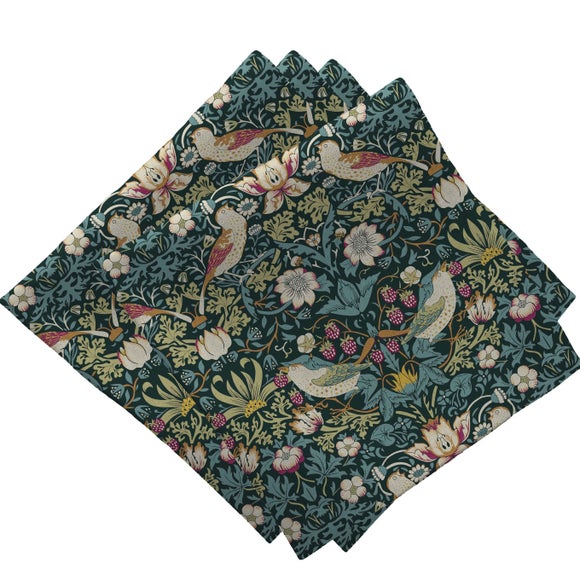 Morris & Co. Strawberry Thief Pack of 4 Napkins
