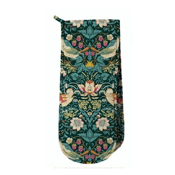 William Morris Strawberry Thief Double Oven Glove | Dunelm