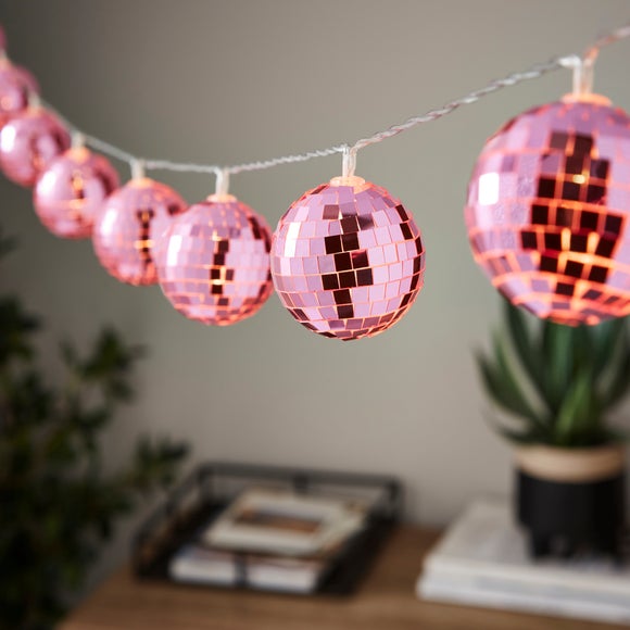 Photo of disco ball 10 led string lights