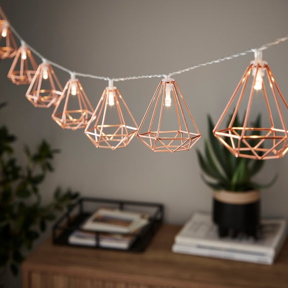 Rose Gold 10 LED String Lights
