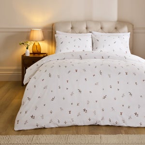 Elise Floral 100 Brushed Cotton Duvet Cover & Pillowcase Set