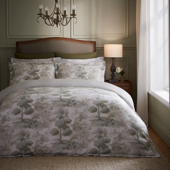 Dorma Trees 100% Cotton Sateen Duvet Cover & Pillowcase Set