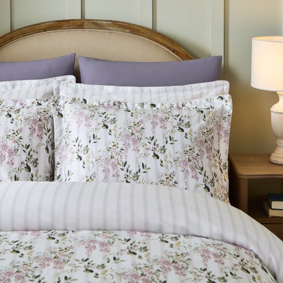 Dorma Wiysteria Stripe 100% Cotton Sateen Oxford Pillowcase Pair