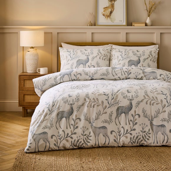 Winter Wisp 100% Brushed Cotton Duvet Cover & Pillowcase Set