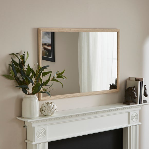 Sandi Stone Effect Rectangle Overmantel Wall Mirror