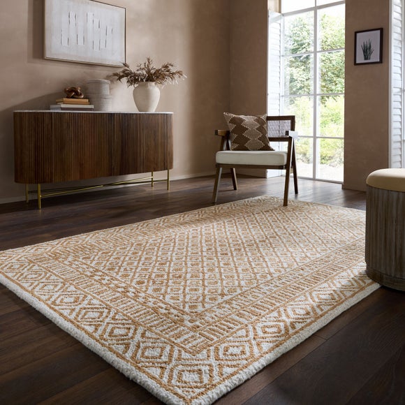 Delphi Border Geometric Wool Rug