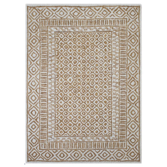 Photo 5 of Delphi Border Geometric Wool Rug