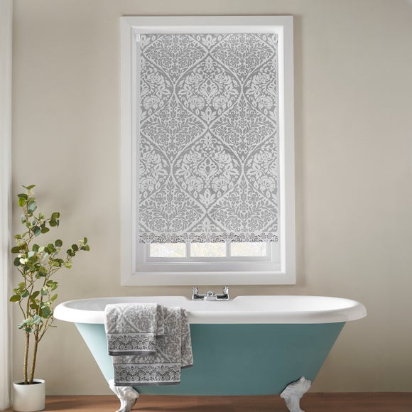 Amalfa Tile Moisture Resistant Blackout Roman Blind