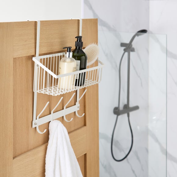 Overdoor Storage with Hooks