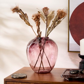 Brown Confetti Glass Vase