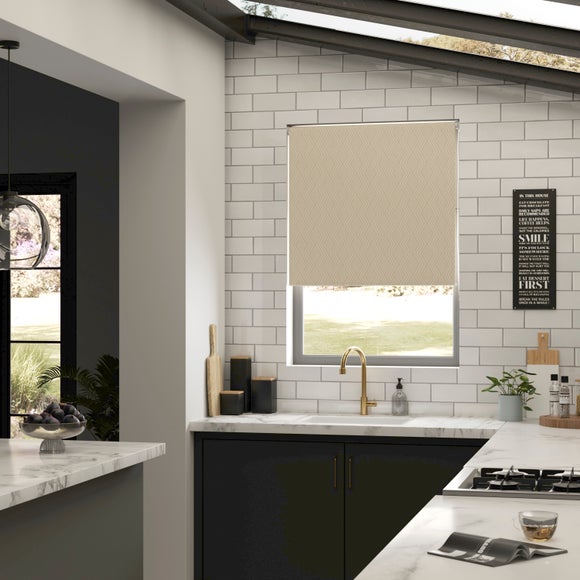 Geo Print Blackout Moisture Resistant Roller Blind
