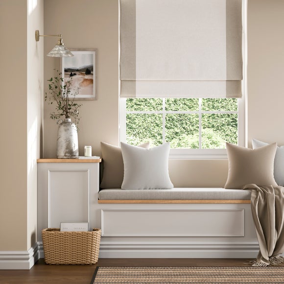 Luna Bordered Easy Chain Blackout Roman Blind