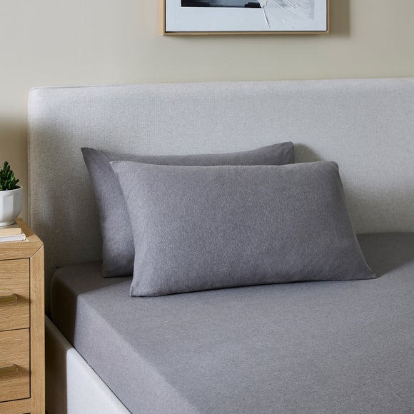 Cotton Jersey Standard Pillowcase Pair