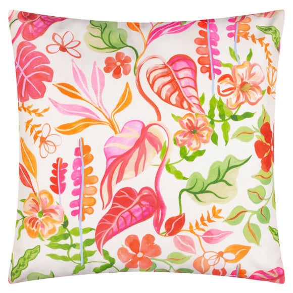 Tropical Bloom Outdoor Square Cushion