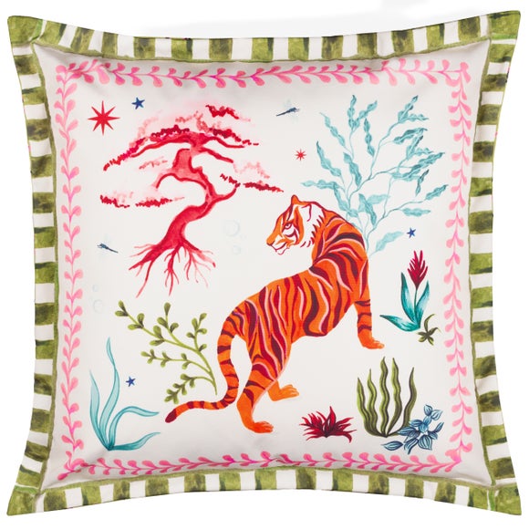 Tiger Dream Outdoor Square Cushion