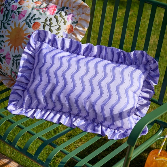 View Summer Solstice Wiggly Stripe Outdoor Rectangle Cushion View Summer Solstice Wiggly Stripe Outdoor Rectangle Cushion