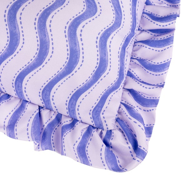 Photo 4 of Summer Solstice Wiggly Stripe Outdoor Rectangle Cushion