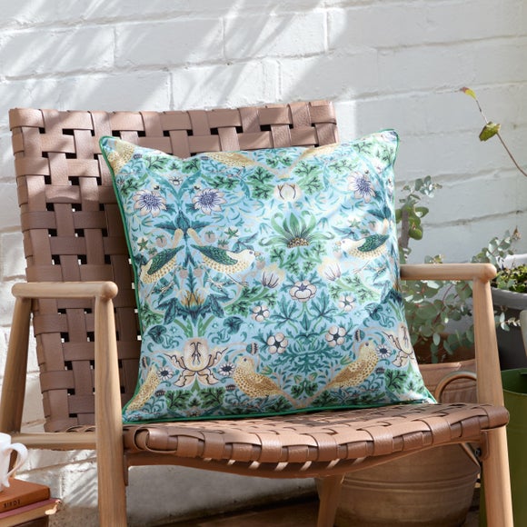 Strawberry Thief Outdoor Square Cushion