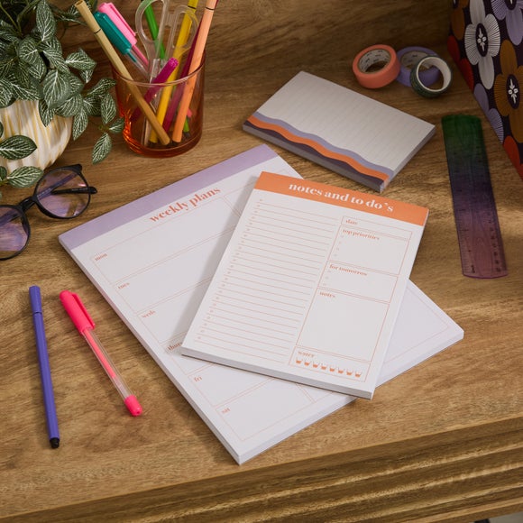 Elements Set of 3 Planning Notepads
