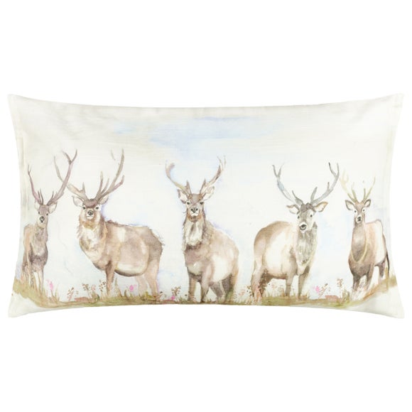 View Moorland Stag Outdoor Rectangle Cushion View Moorland Stag Outdoor Rectangle Cushion