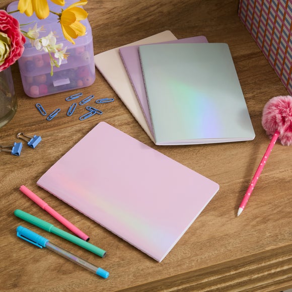 Waters and Noble Pack of 4 A5 Iridescent Notebook Refills