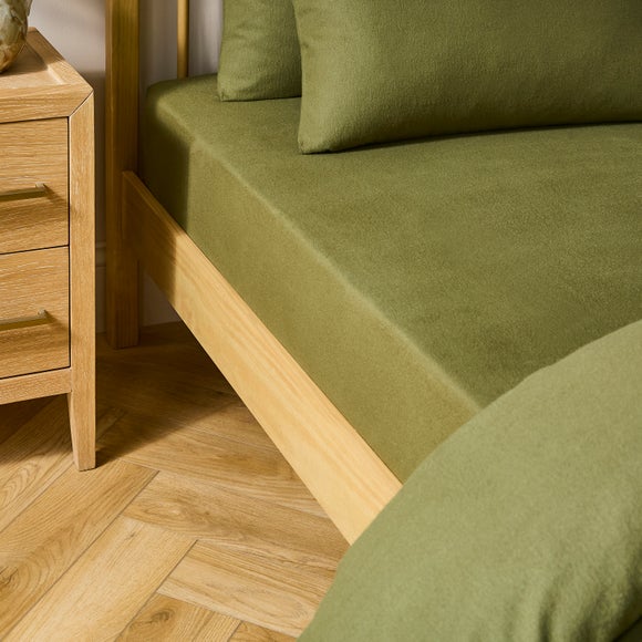 Simply Brushed Cotton 28cm Fitted Sheet